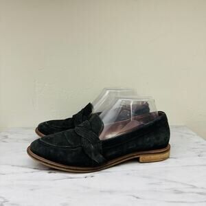 Liendo Black Leather Slip On Loafers Women’s Size 7.5